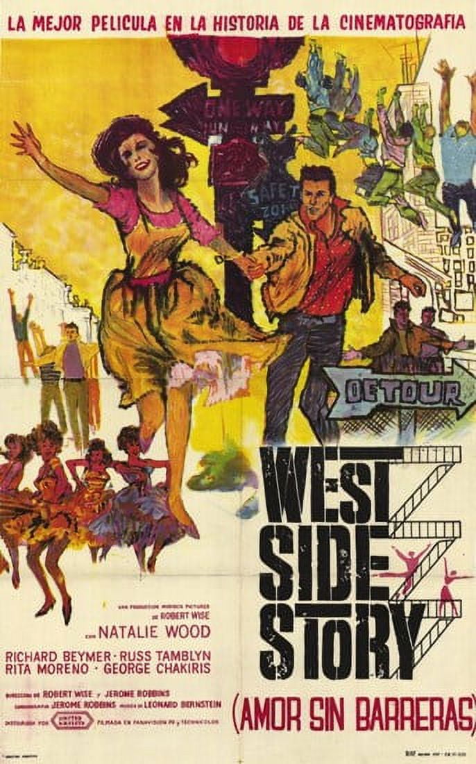 West Side Story movie poster 11x17 print showcasing iconic scenes from the film.