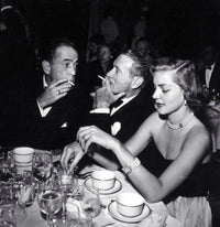 Humphrey Bogart and Lauren Bacall vintage photo print.