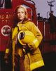 Christine Elise in firefighter outfit photo print