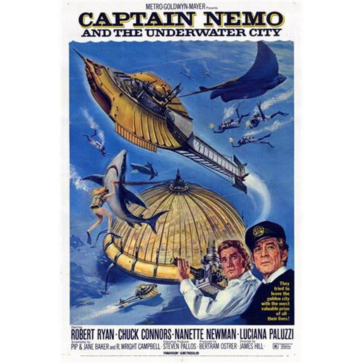 Captain Nemo and the Underwater City Movie Poster 11x17