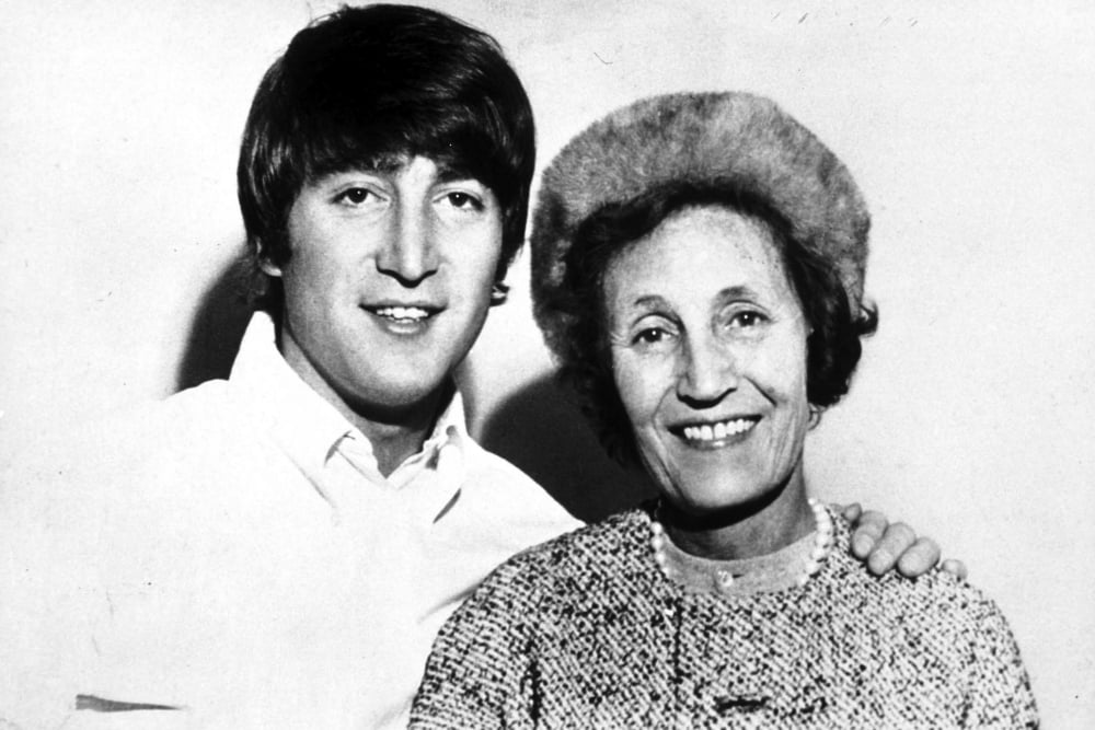 John Lennon with Mimi Smith Photo Print, 10 x 8 - Nostalgic Art