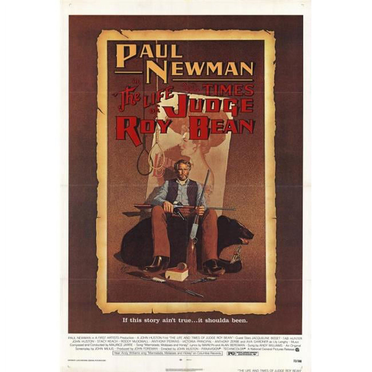 The Life & Times of Judge Roy Bean Movie Poster Print 27x40