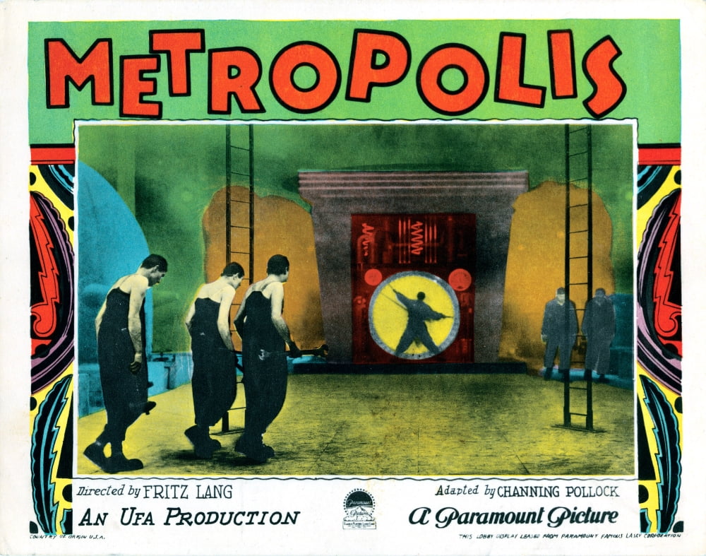 Metropolis Movie Masterprint Poster Print showcasing classic cinema art.