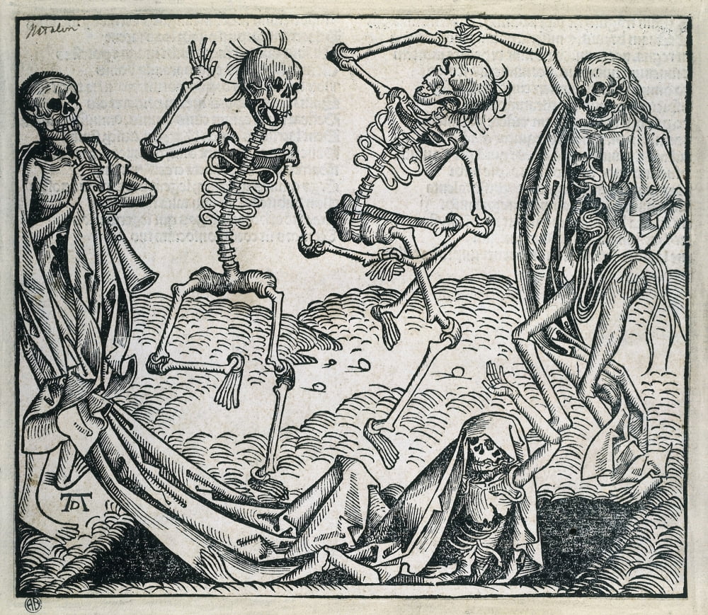 Danse Macabre Dance of Death 1493 Poster Print by Michael Wolgemut