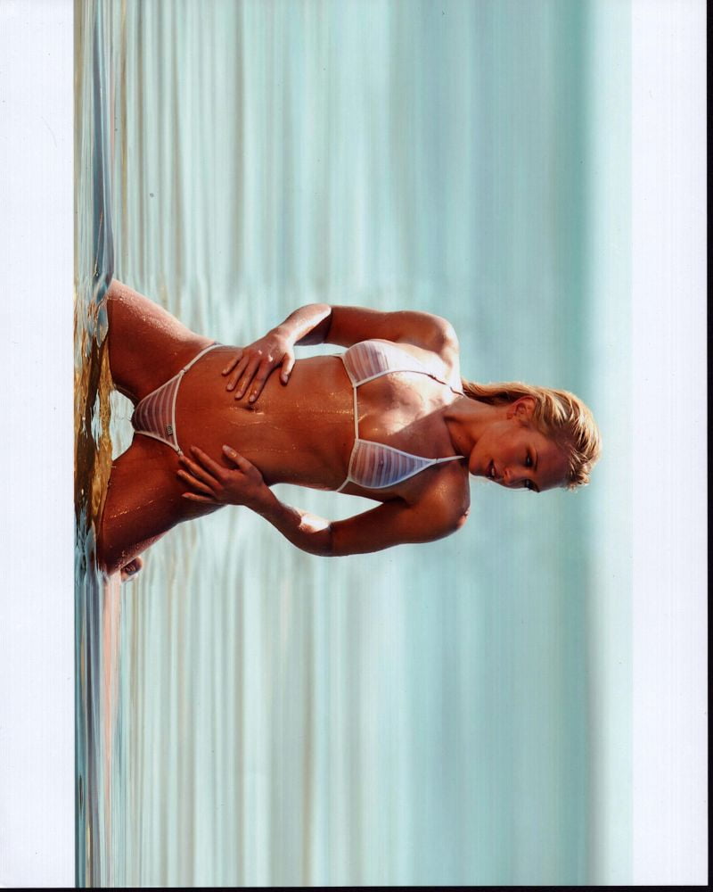 Nicky Whelan photo print on knees in water - available in multiple sizes.