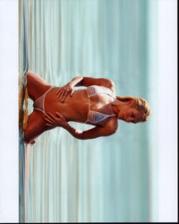 Nicky Whelan photo print on knees in water - available in multiple sizes.