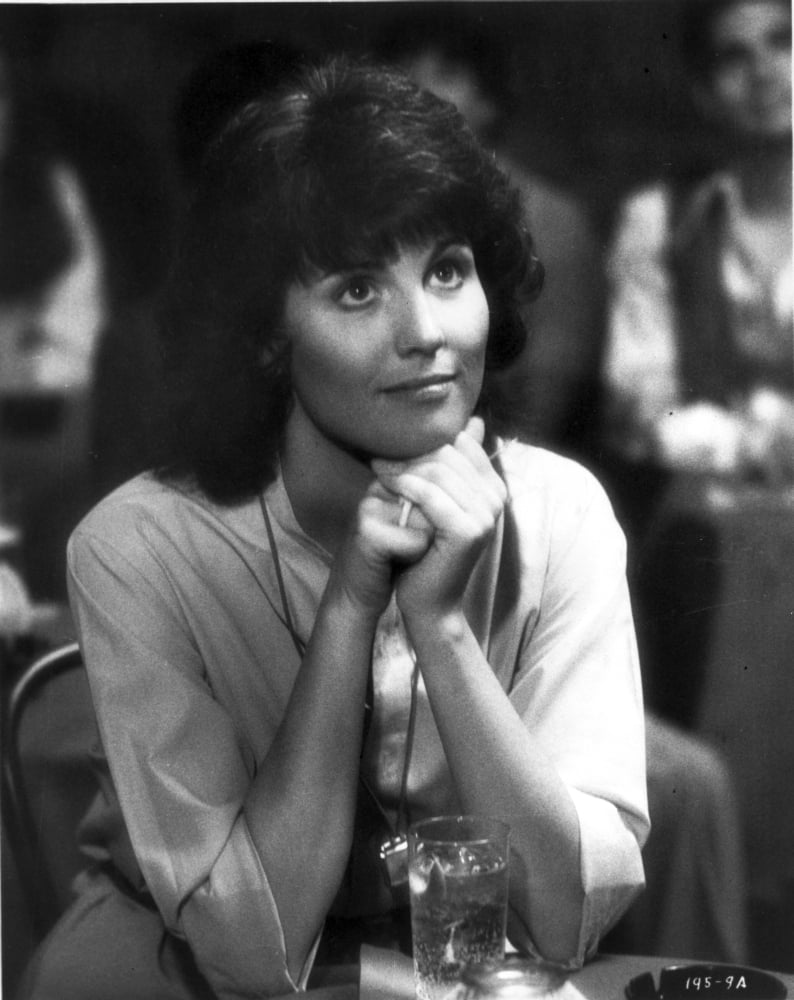 Lucie Arnaz seated in classic photo print, vintage Hollywood art.