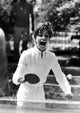 Audrey Hepburn playing table tennis photo print.
