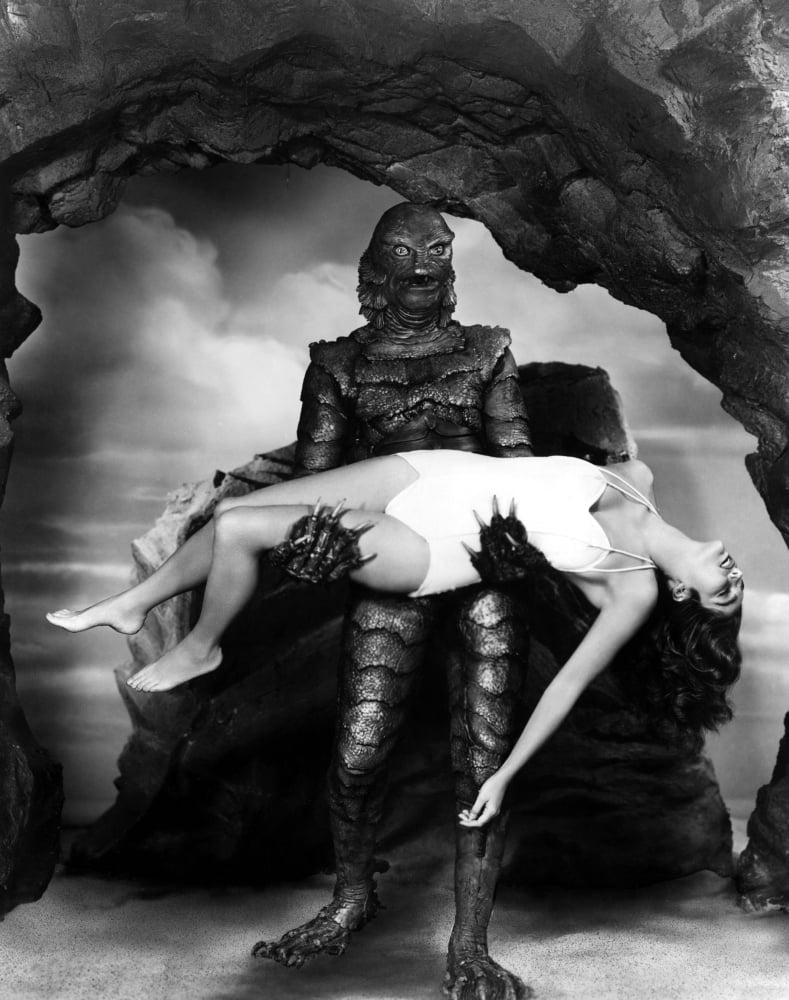 Creature from The Black Lagoon photo print, classic horror artwork.