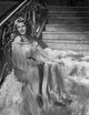 Rita Hayworth elegant black and white photo print in gown