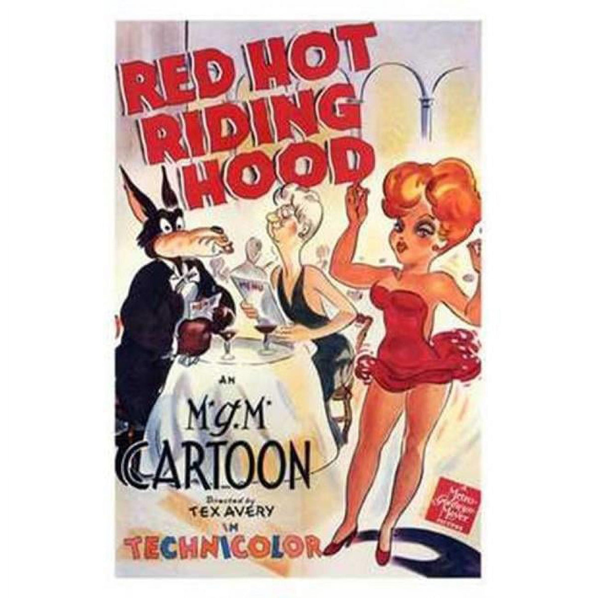 Red Hot Riding Hood Movie Poster 11x17 - whimsical fairy tale art