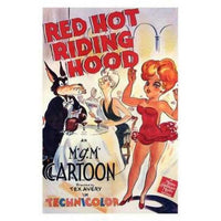 Red Hot Riding Hood Movie Poster 11x17 - whimsical fairy tale art