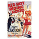 Red Hot Riding Hood Movie Poster 11x17 - whimsical fairy tale art