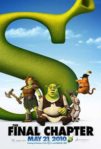 Shrek Forever After Style C Movie Poster (11x17) featuring vibrant colors and whimsical design.