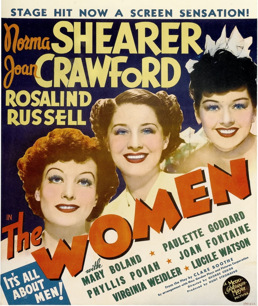 The Women movie masterprint poster featuring Joan Crawford, Norma Shearer, and Rosalind Russell