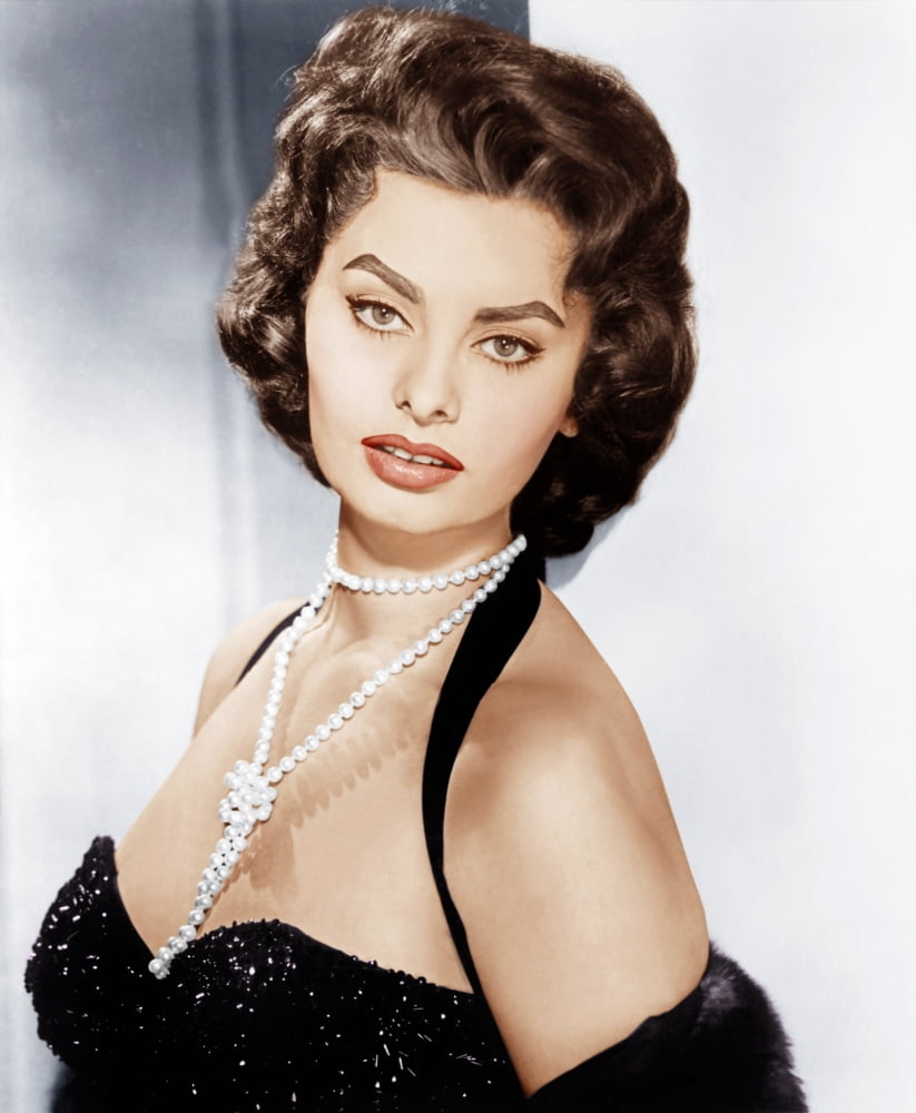 Sophia Loren classic photo print circa 1957 - vintage Hollywood decor