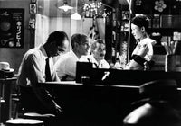 Tokyo Story Photo Print showcasing vibrant cinematic scenes.