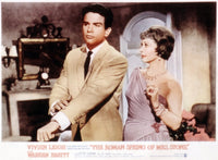 The Roman Spring of Mrs. Stone movie poster featuring Warren Beatty and Vivien Leigh.