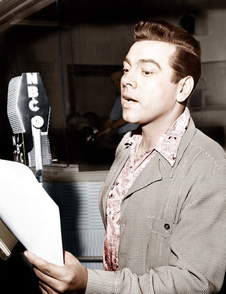 Posterazzi EVCP8DMALAEC001H Radio Mario Lanza Show' 3-21-52. Photo Print, 8 x 10