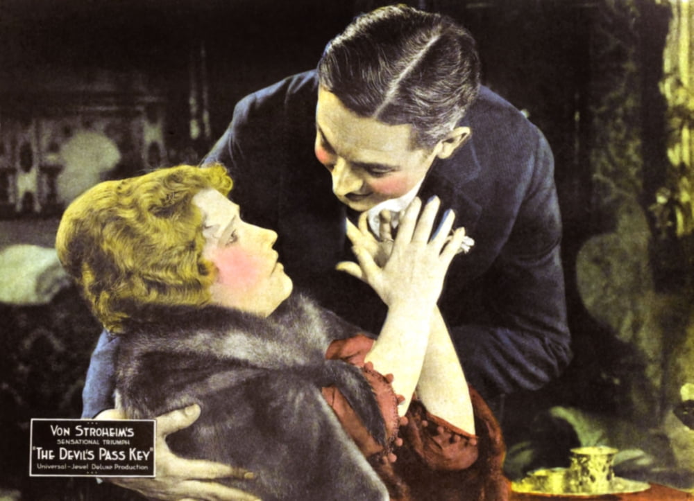 The Devil's Passkey movie poster featuring Una Trevelyn in vintage style.