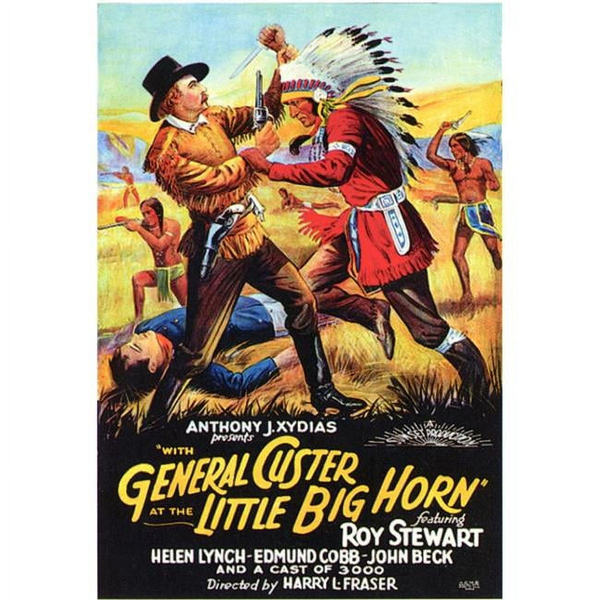 With General Custer at Little Big Horn Movie Poster Print 27x40