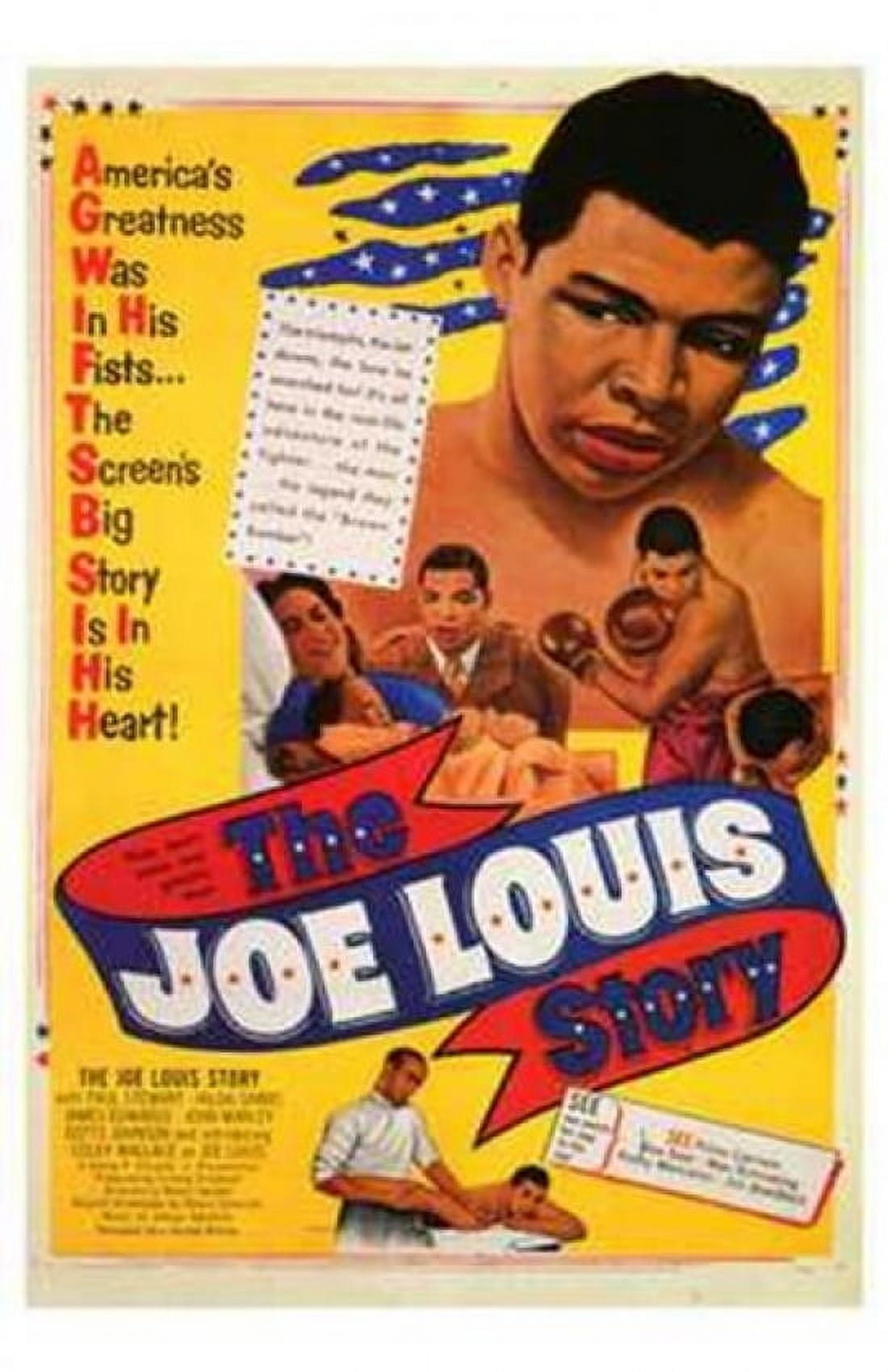The Joe Louis Story Movie Poster - 11x17 print showcasing boxing legend Joe Louis.