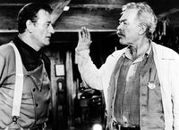 The Searchers movie photo print featuring John Wayne and Ward Bond