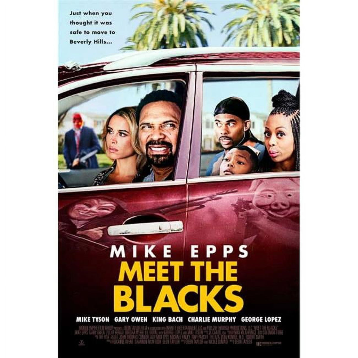 Meet the Blacks Movie Poster 11x17 print featuring comedic horror themes.