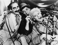 Marx Brothers Portrait Photo Print featuring three iconic comedians.