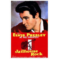 Jailhouse Rock Movie Poster Print - Elvis Presley classic film art