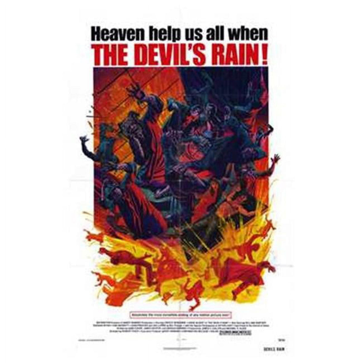 The Devil's Rain Movie Poster - 11x17 print featuring classic horror film imagery.