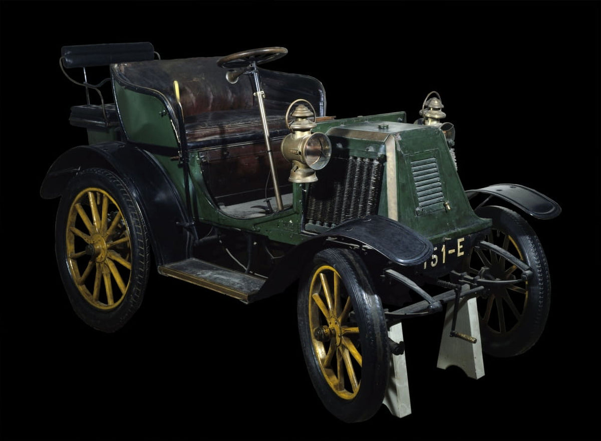 Renault Convertible Car 1900 Vintage Poster Print