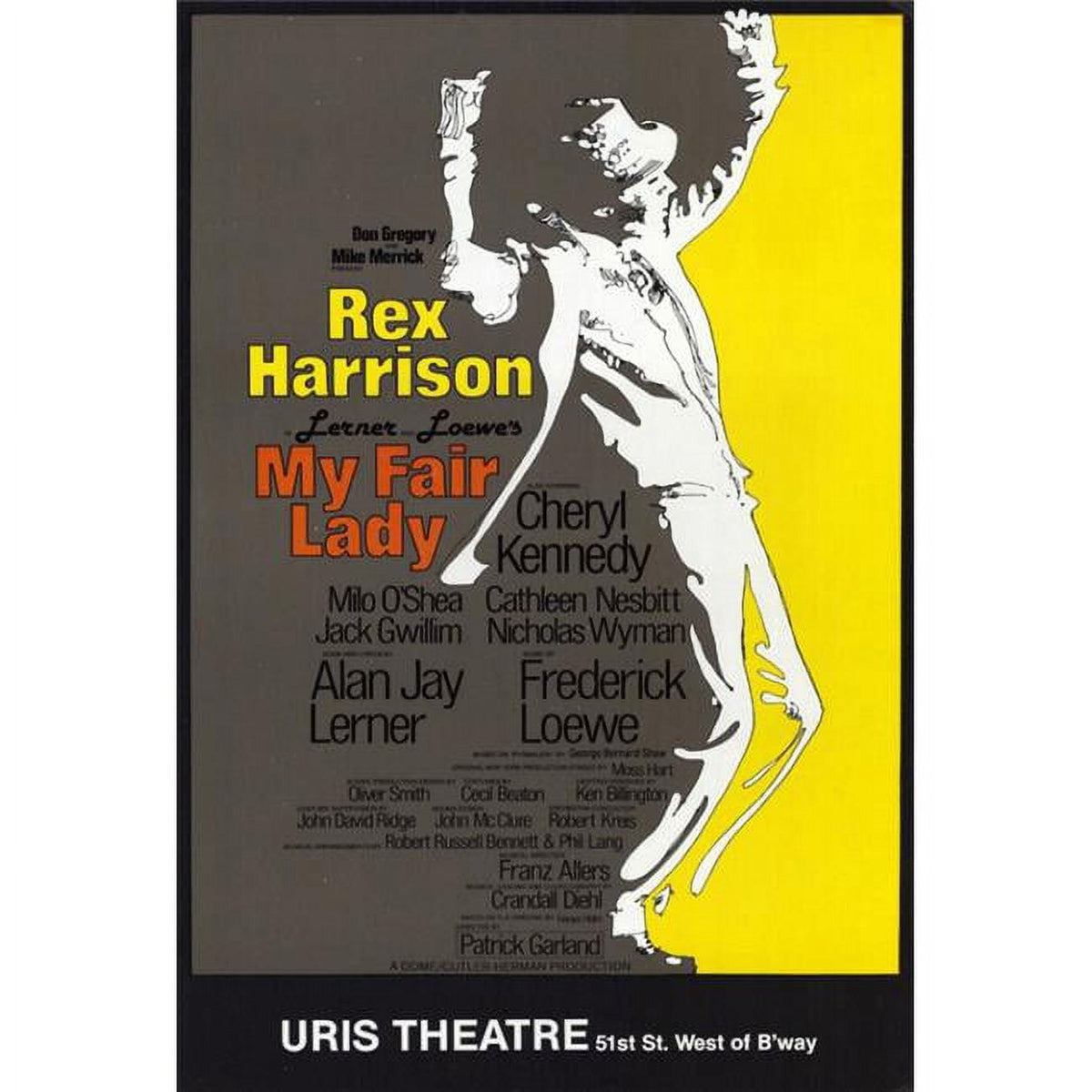 My Fair Lady Broadway movie poster print 27x40