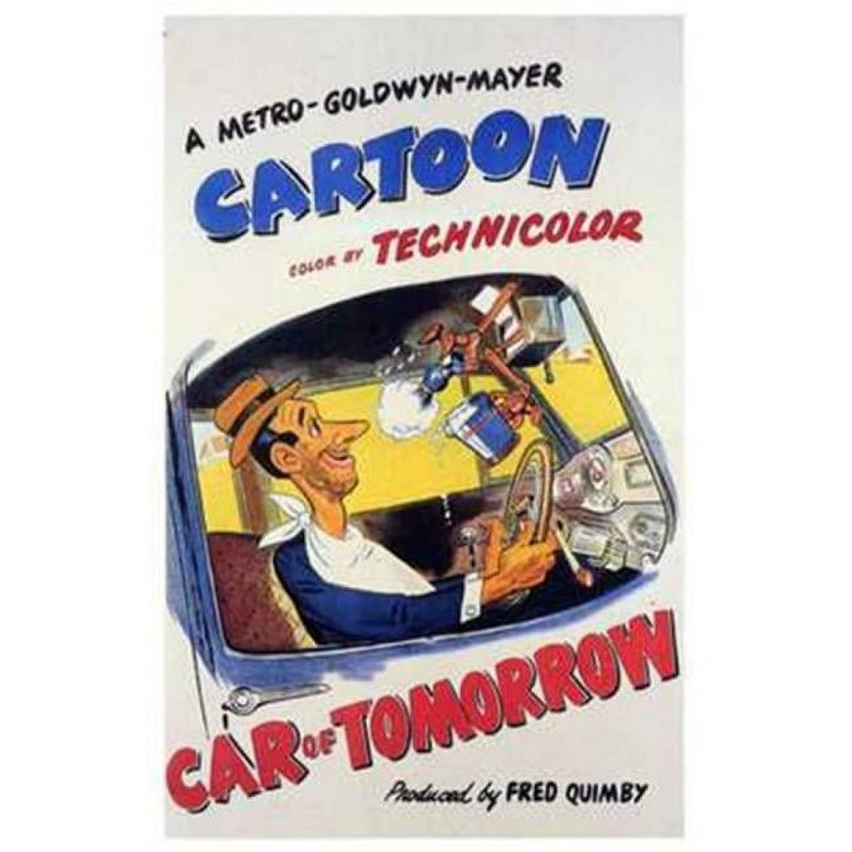 Car of Tomorrow Movie Poster 11x17 print featuring futuristic design.
