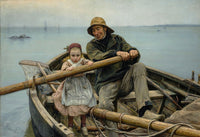 Un Coup De Main (The Helping Hand) poster print by Émile Renouf