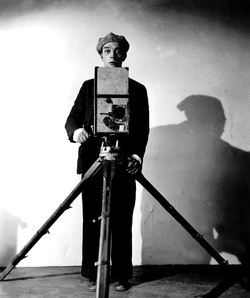 Buster Keaton in The Cameraman (1928) photo print, classic cinema artwork