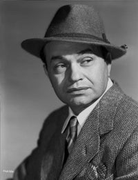 Edward Robinson Classic Portrait with Hat Photo Print