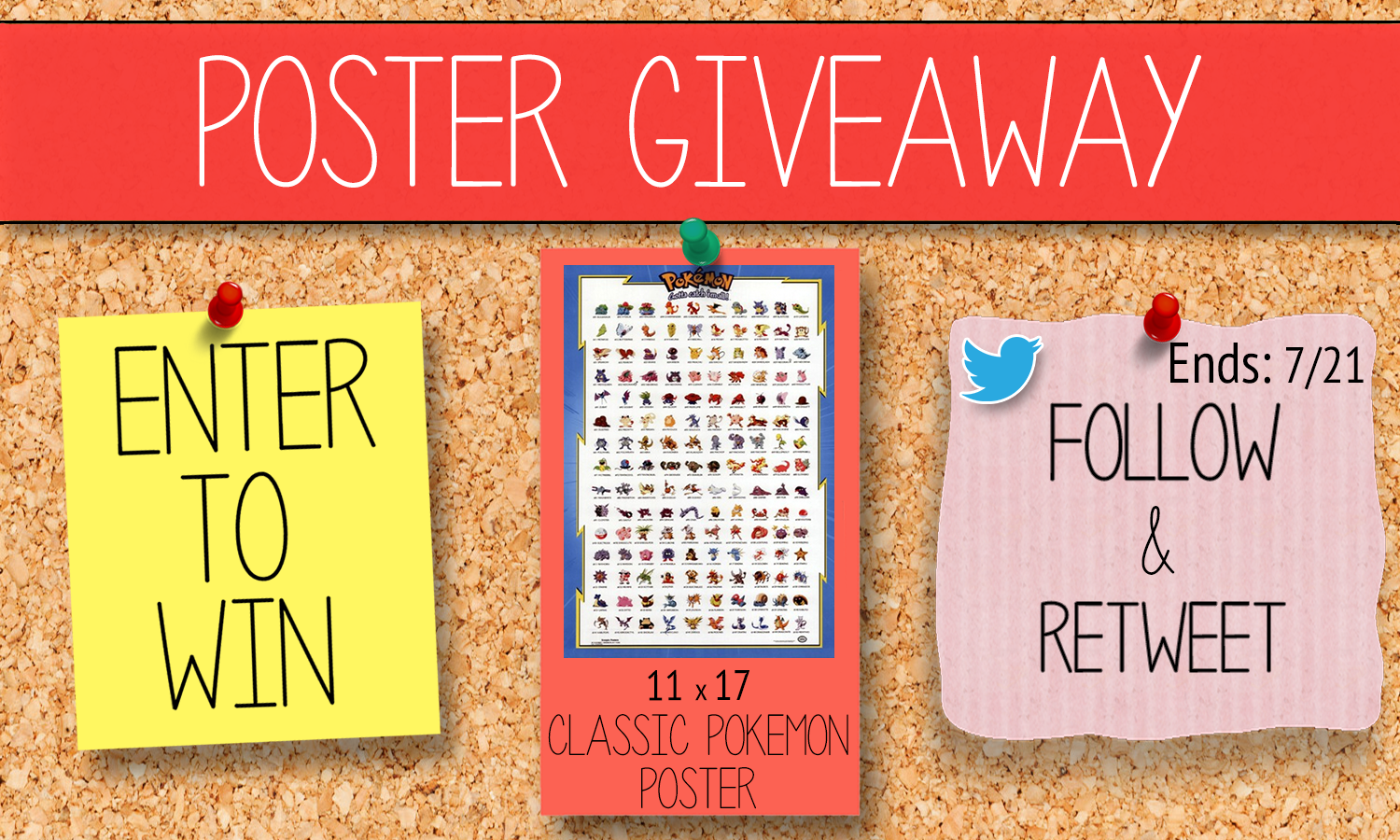 pokemon poster giveaway posterazzi